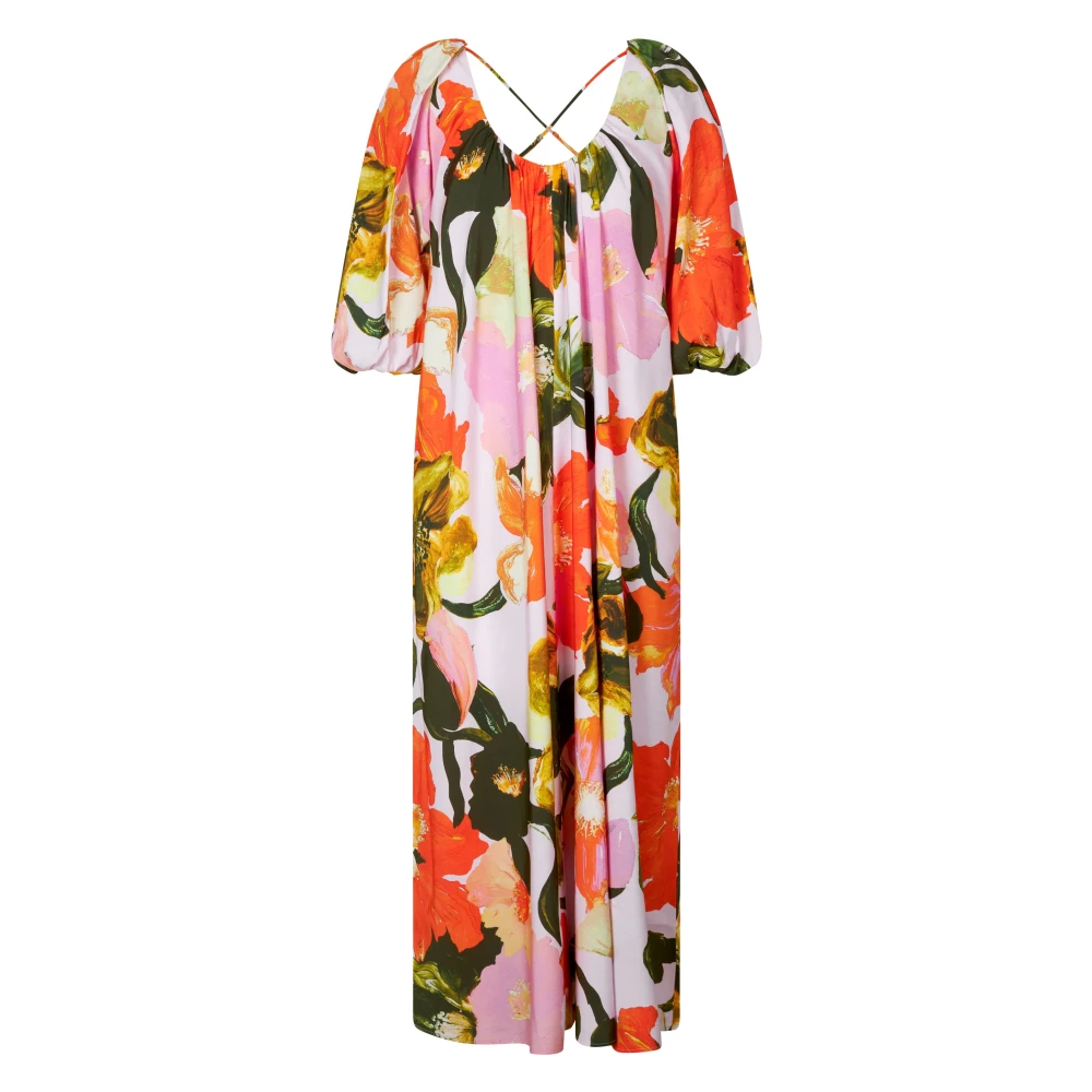 Stine Goya Zomerse dag klaprozen Maxi Jurk Multicolor Dames