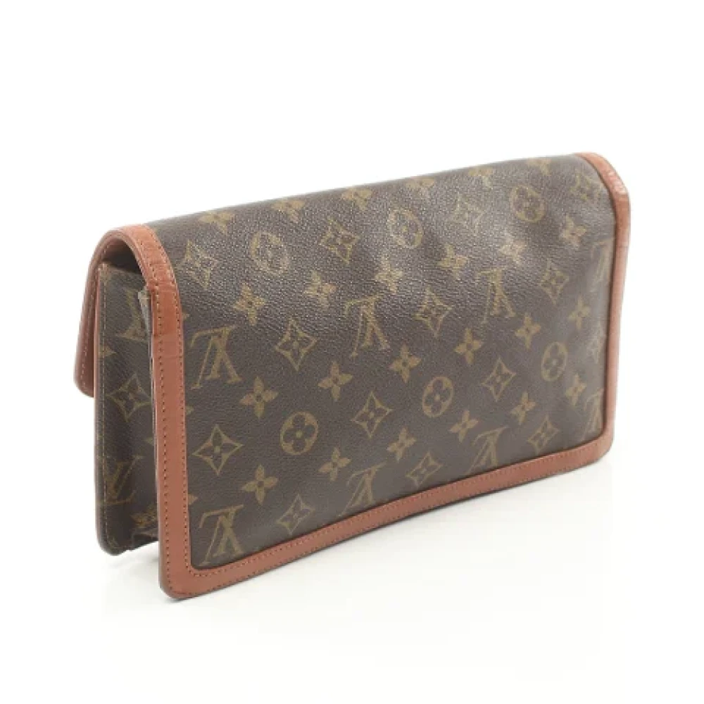 Louis Vuitton Vintage Pre-owned Leather clutches Brown Dames