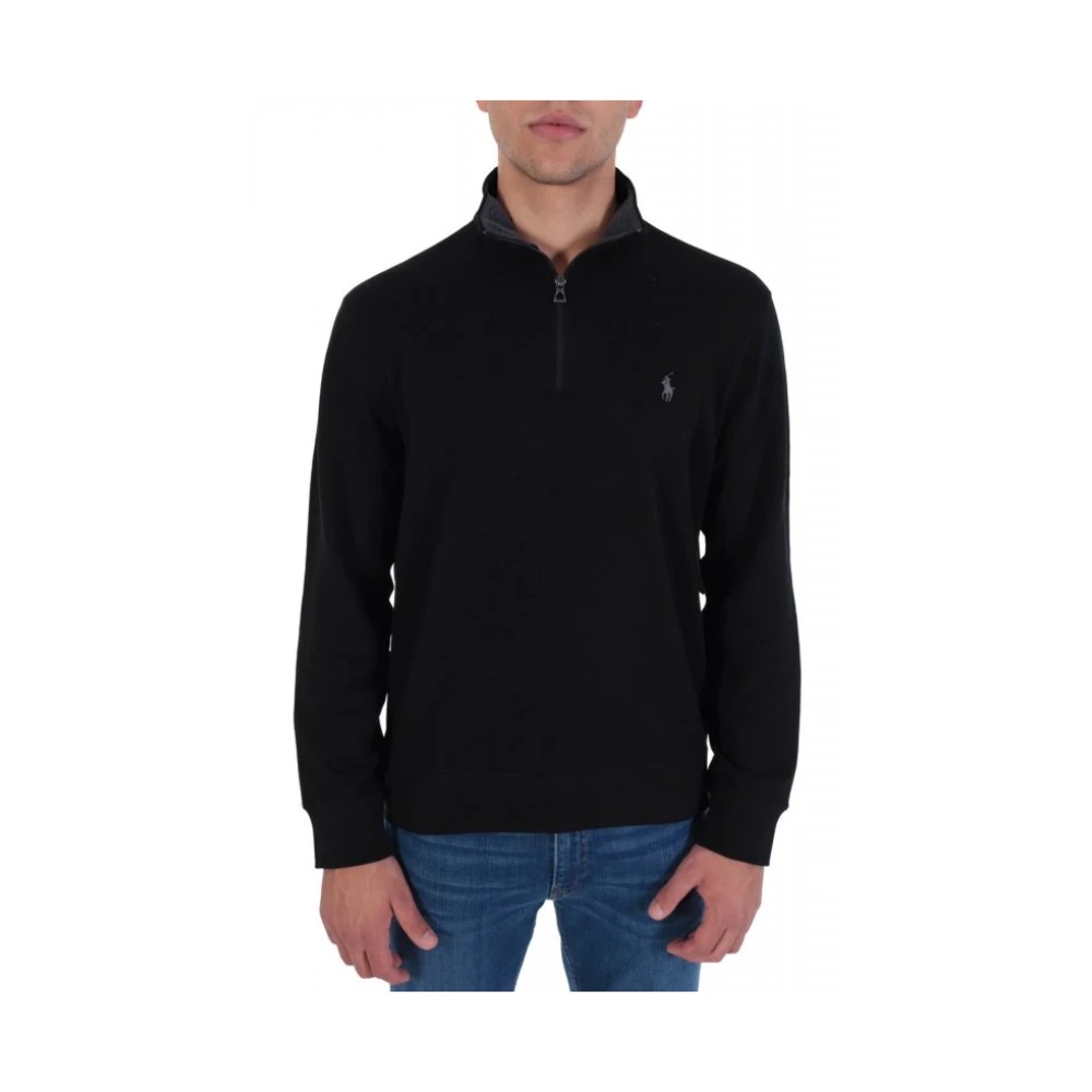 Ralph Lauren Svart Half-Zip Sweatshirt
