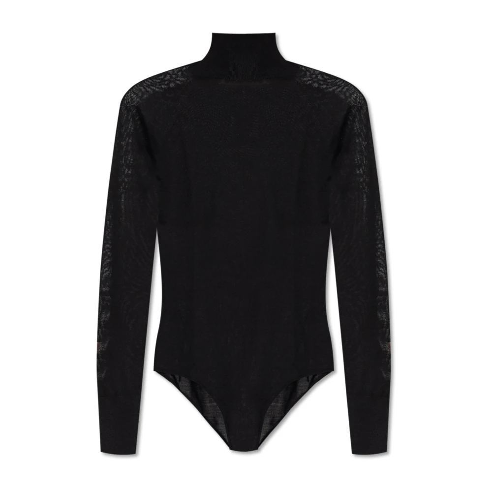 Alaïa Wollen bodysuit Black Dames