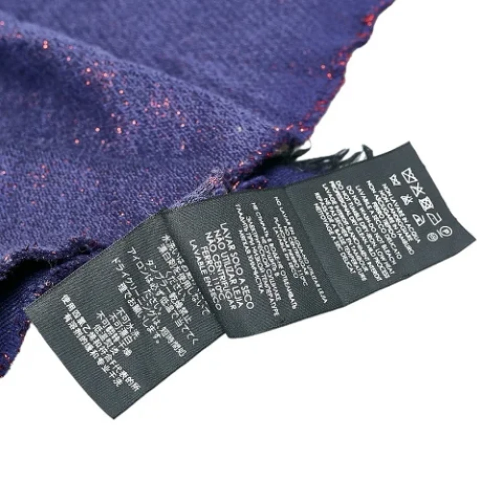Gucci Vintage Pre-owned Wool scarves Purple Dames