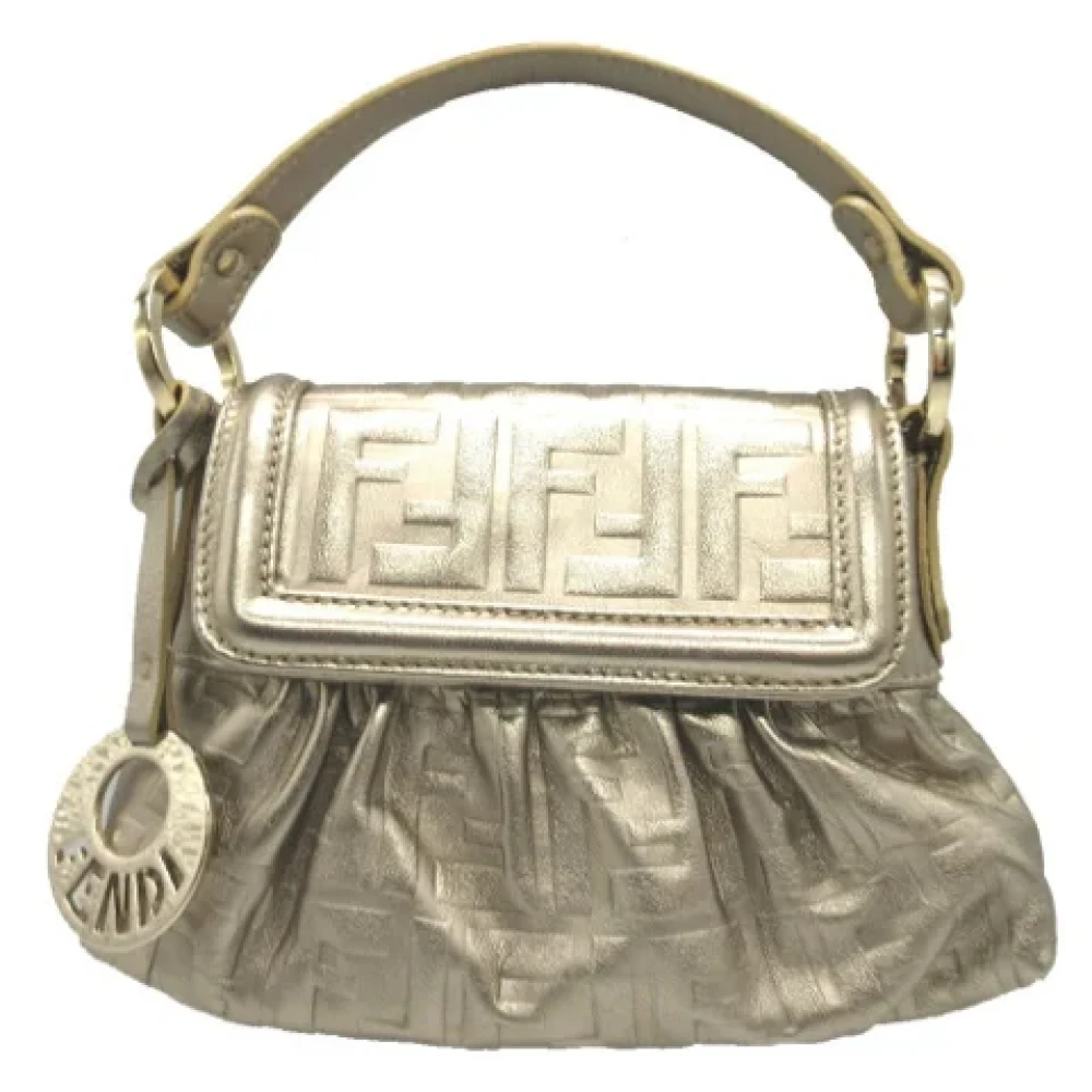 Fendi Vintage Pre-owned Leather fendi-bags Yellow Dames