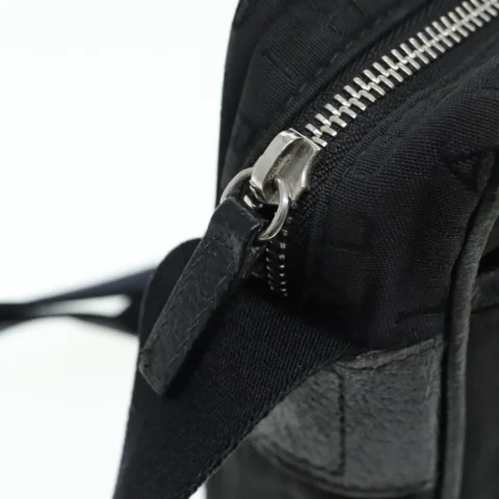 Bvlgari Vintage Pre-owned Canvas shoulder-bags Black Dames