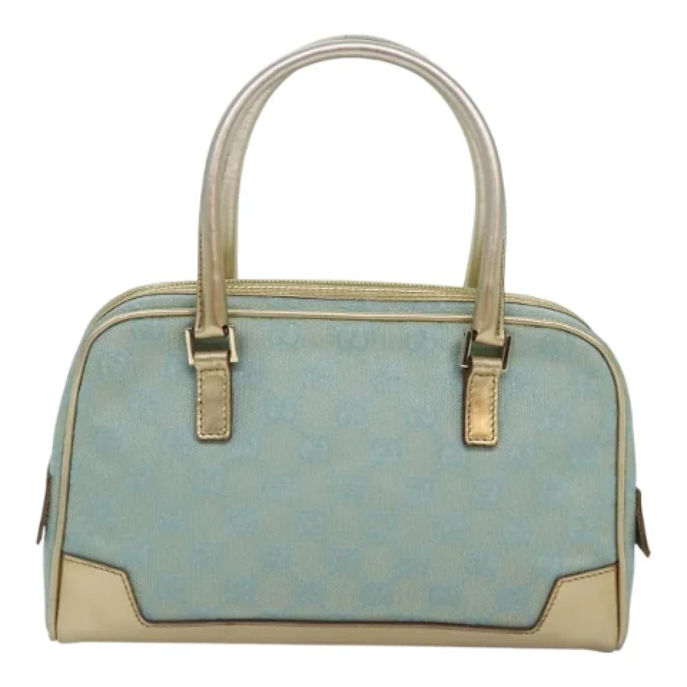 Gucci Vintage Pre-owned Canvas handbags Green Dames