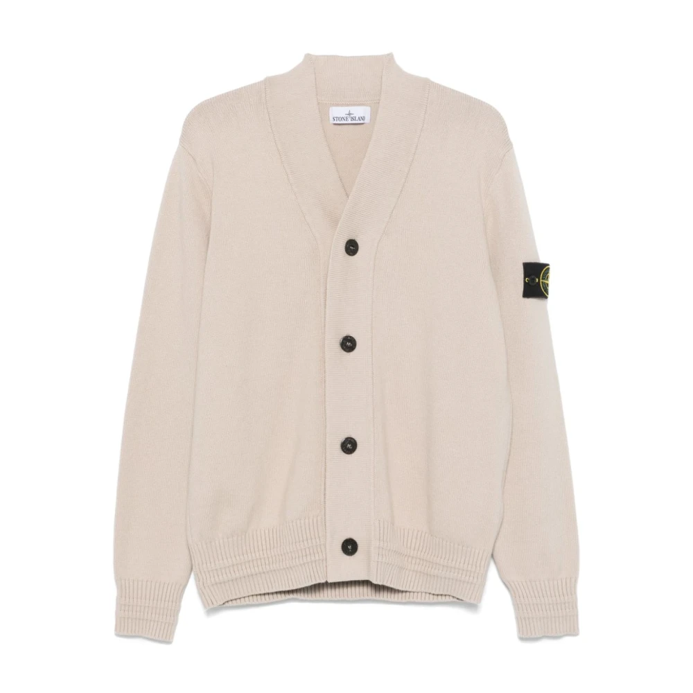 Stone Island Beige Sweater voor Mannen Aw24 Beige Heren