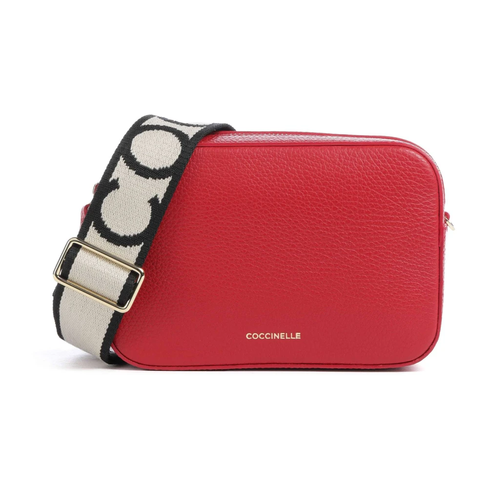 Coccinelle Women's Red Cross Body Bags, One Size, Tebe Small Shoulder Bag