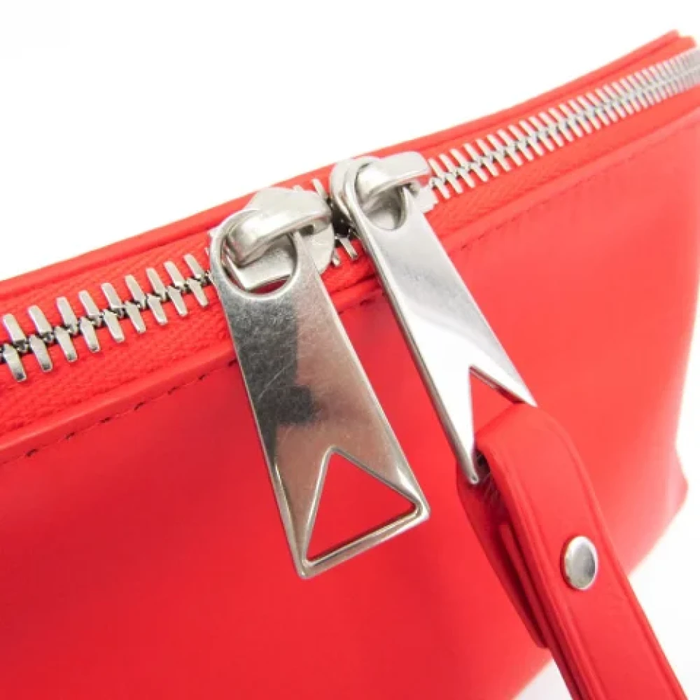 Bottega Veneta Vintage Pre-owned Leather clutches Red Dames