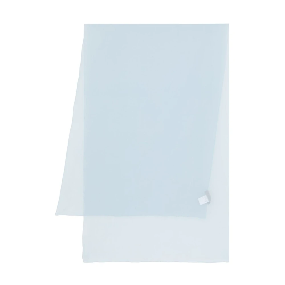 D.Exterior Zijden Hemelsblauwe Sjaal Celeste Blue Dames