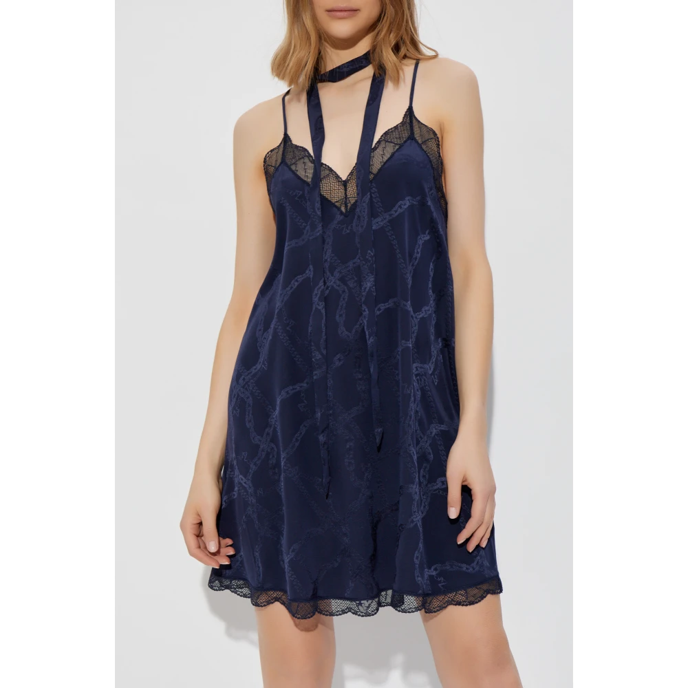 Zadig & Voltaire Zijden jurk Blue Dames