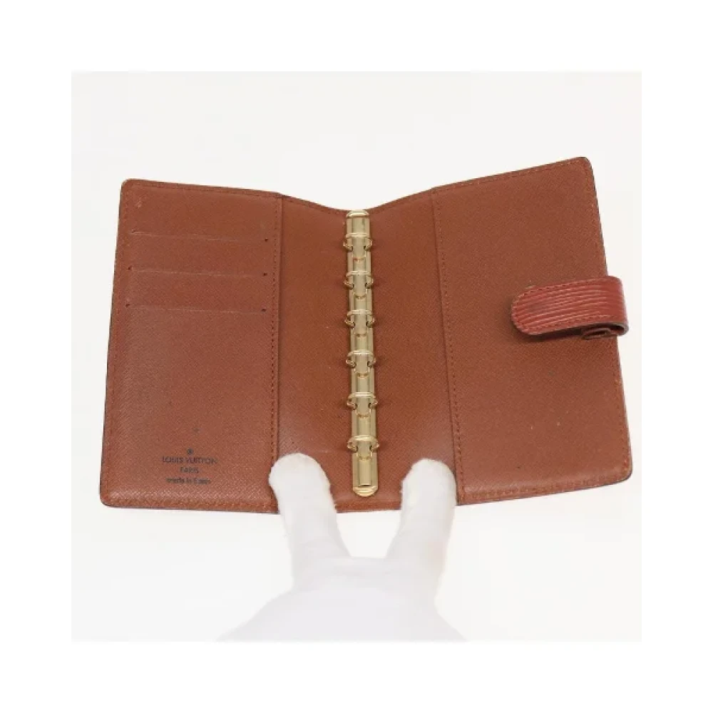 Louis Vuitton Vintage Pre-owned Leather home-office Brown Dames