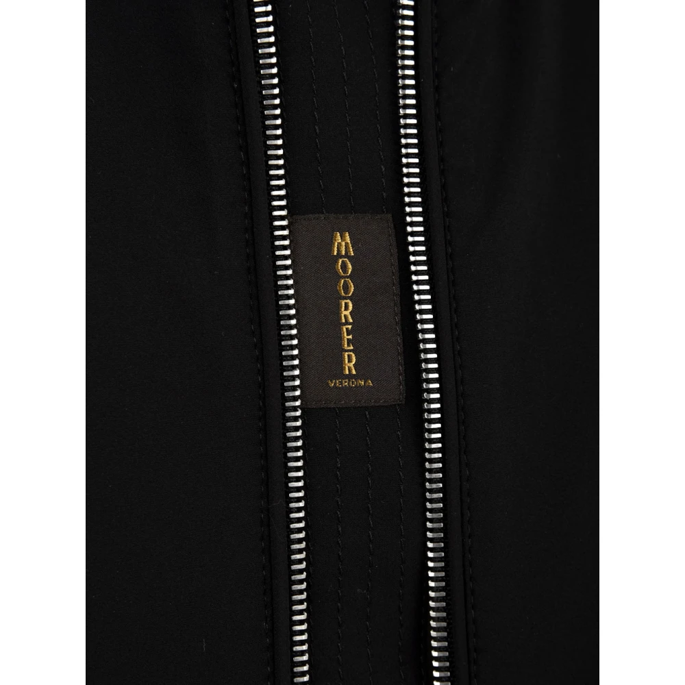 Moorer Zwarte Jas voor Heren Black Heren