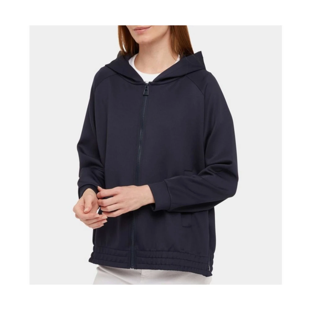 Geox Stijlvolle Zip-Through Sweater Blue Dames
