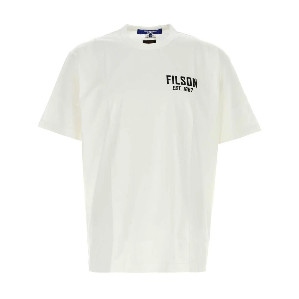 Junya Watanabe White T-Shirts, Male, L, Logo T-Shirt