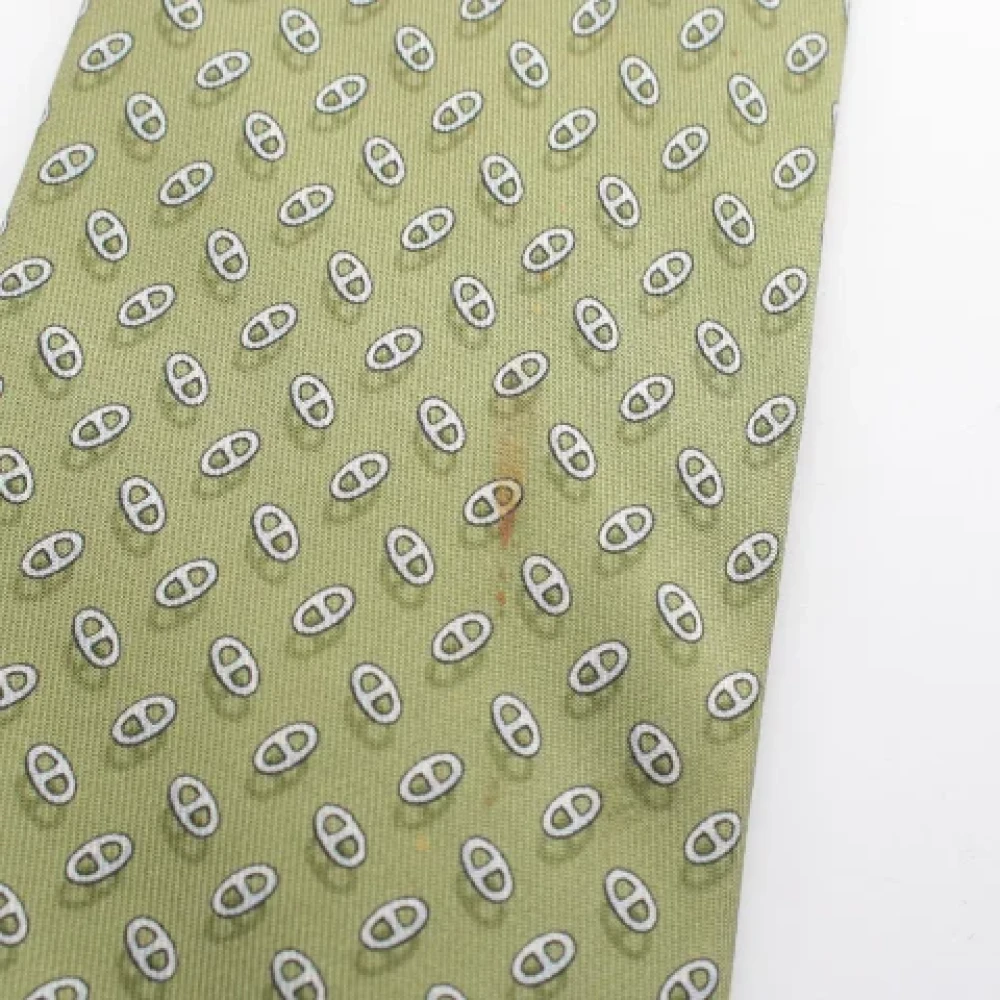 Hermès Vintage Pre-owned Silk home-office Green Dames