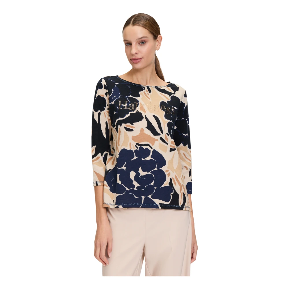 Betty Barclay Bloemen sweatshirt met 3 4 mouwen Multicolor Dames