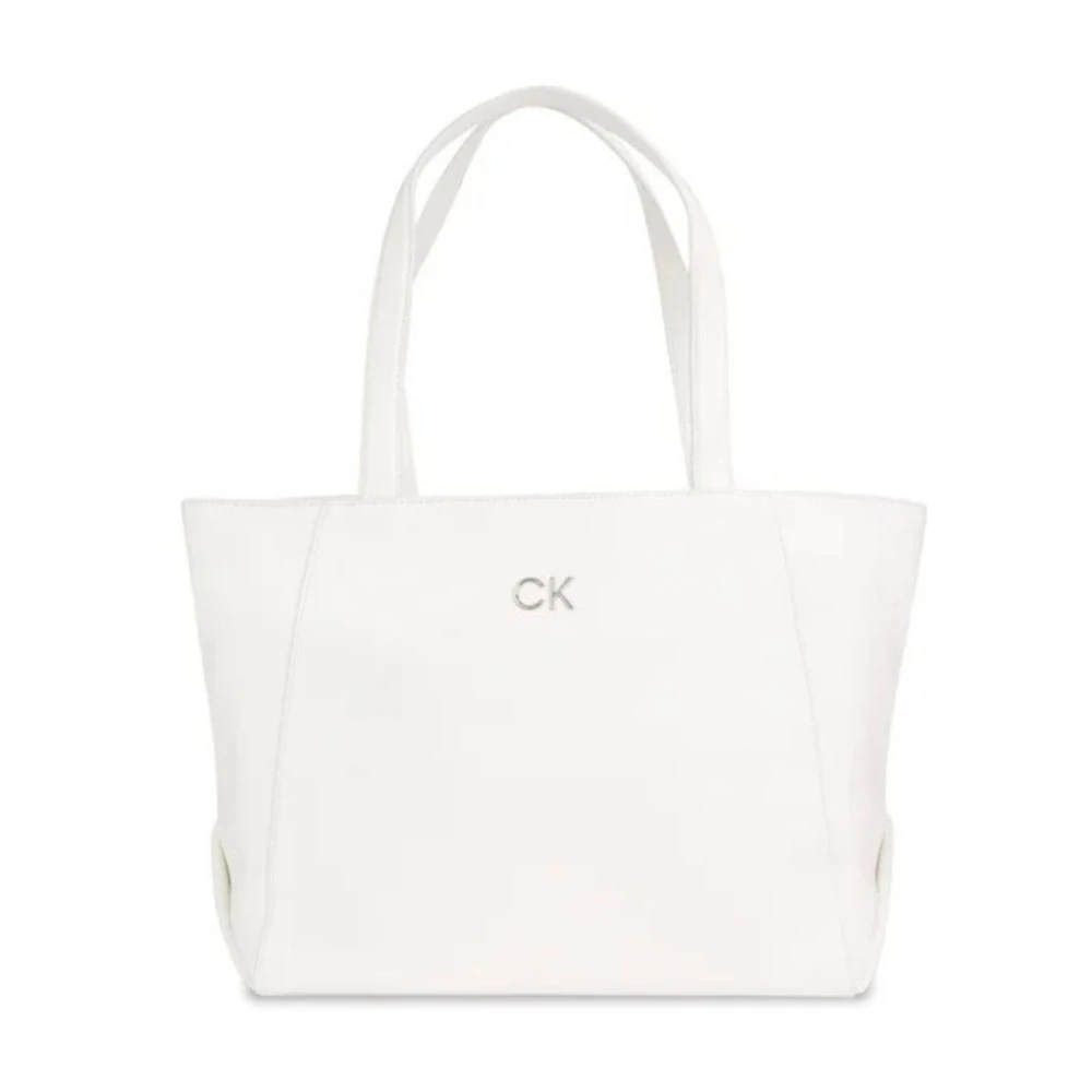 Calvin Klein Stilren Daily Shopper Väska White, Dam