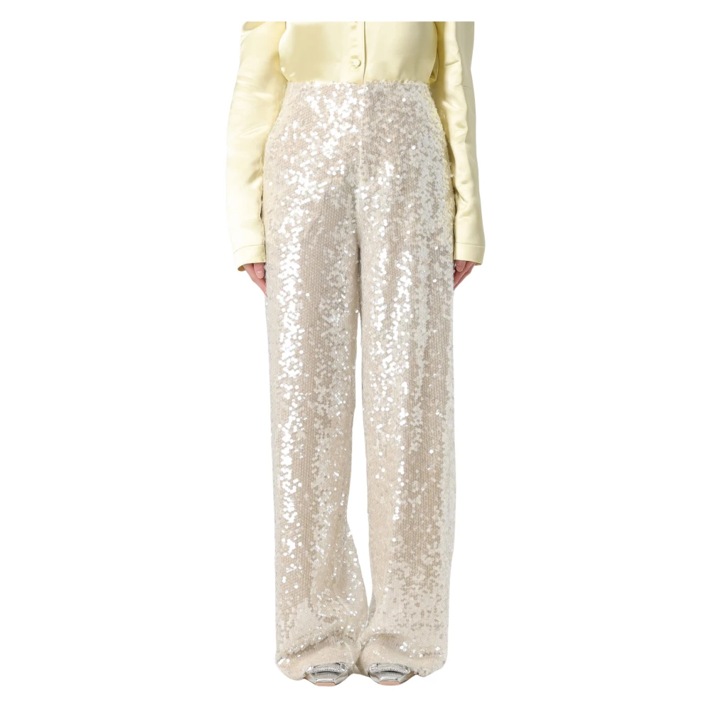 Philosophy di Lorenzo Serafini Paillettenbroek voor stijlvolle outfits Beige Dames