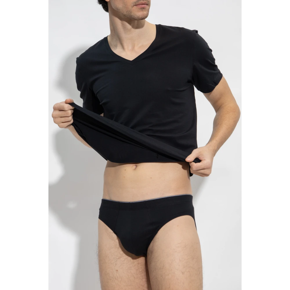 Hanro Katoenen slipjes Black Heren