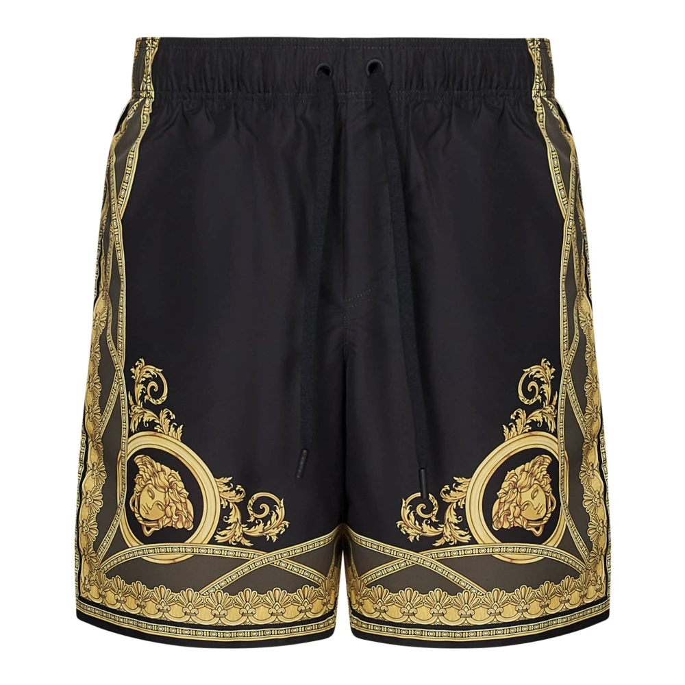 Versace Zwarte Zee Zwemkleding Aw24 Black Heren
