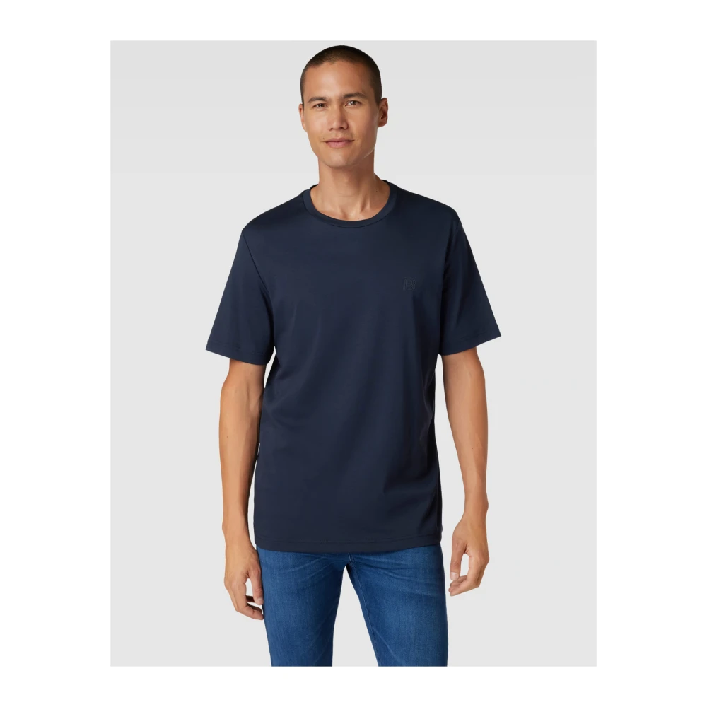 BALDESSARINI Donkerblauw Katoenen T-shirt voor Mannen Blue Heren