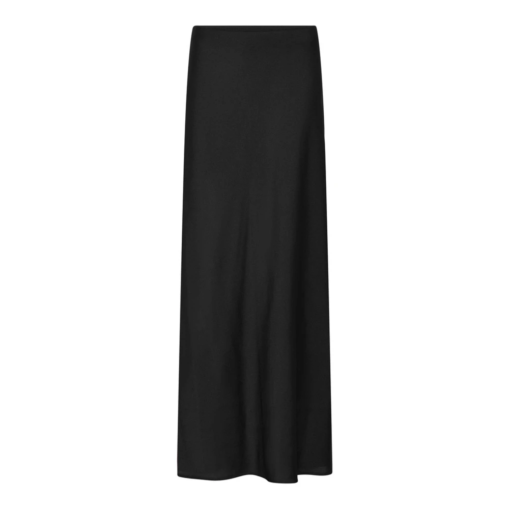 Bruuns Bazaar Black Acacia Joanelle Skirt - Female - Maxi Skirts - Xl - Skirts