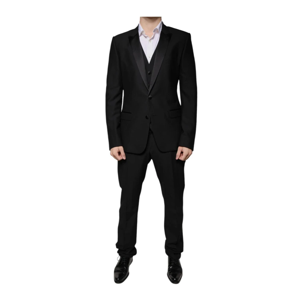 Dolce & Gabbana Men's Black Virgin Wool Tuxedo
