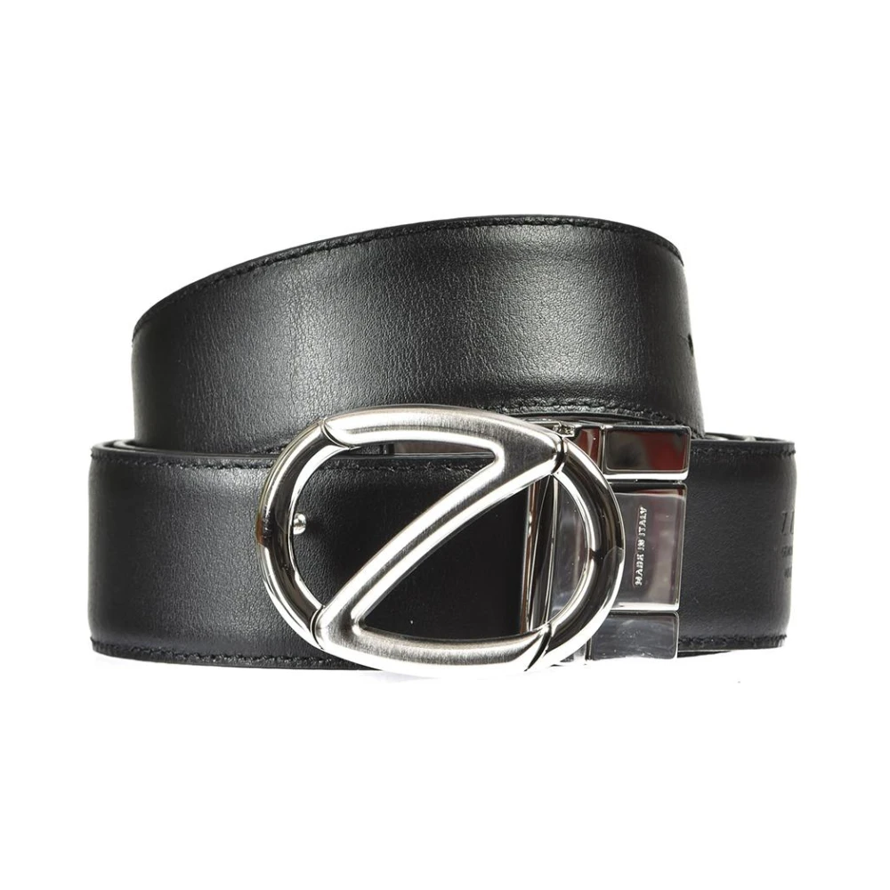 Zegna Black Stylish Belts - Male - Belts - 95 Cm - Accessories