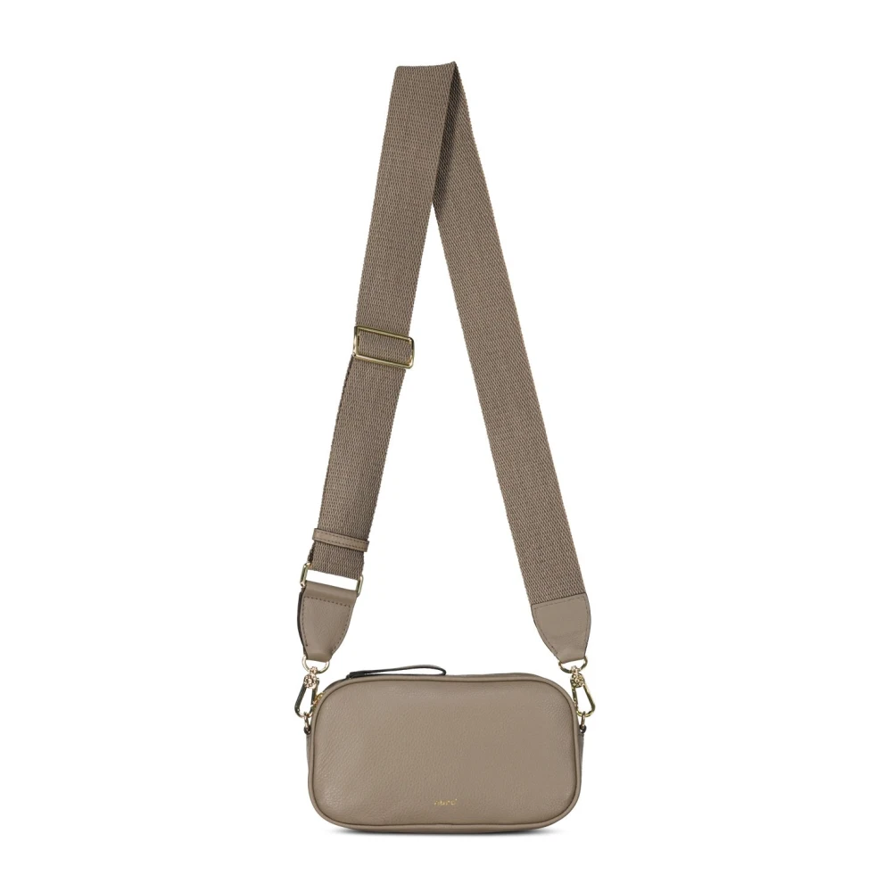 Abro Crossbody bags Umhängetasche Tina Big Tope in taupe