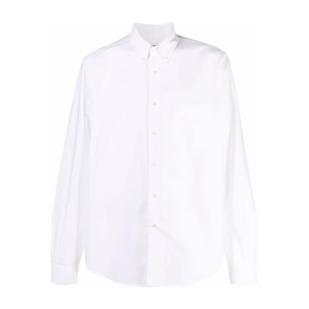 Aspesi Witte Oxford New Magra Overhemden White Heren