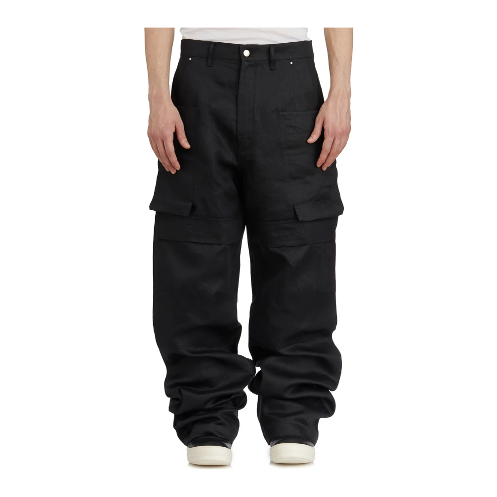 Rick Owens Cargo Svarta Byxor Black, Herr