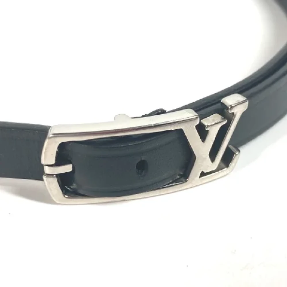 Louis Vuitton Vintage Pre-owned Leather belts Black Dames