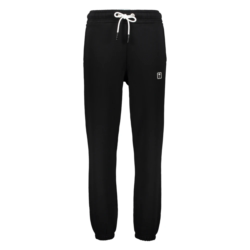 Palm Angels Katoenen Track-Pants met Elastische Tailleband Black Heren