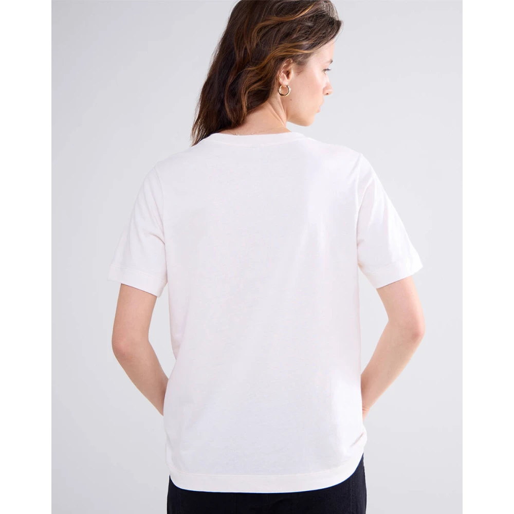 Summum Woman Ronde hals T-shirt in diverse kleuren Beige Dames