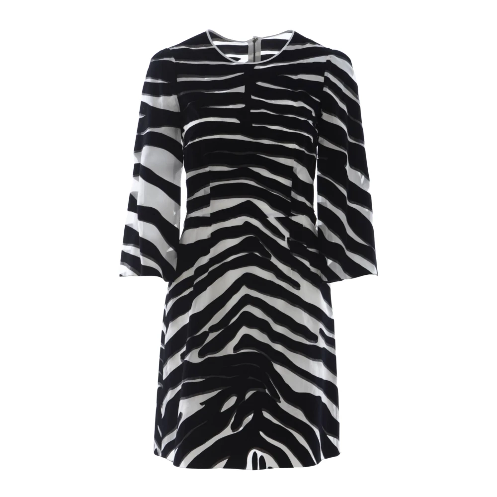 Dolce & Gabbana Dames Halflange Jurk Black Dames