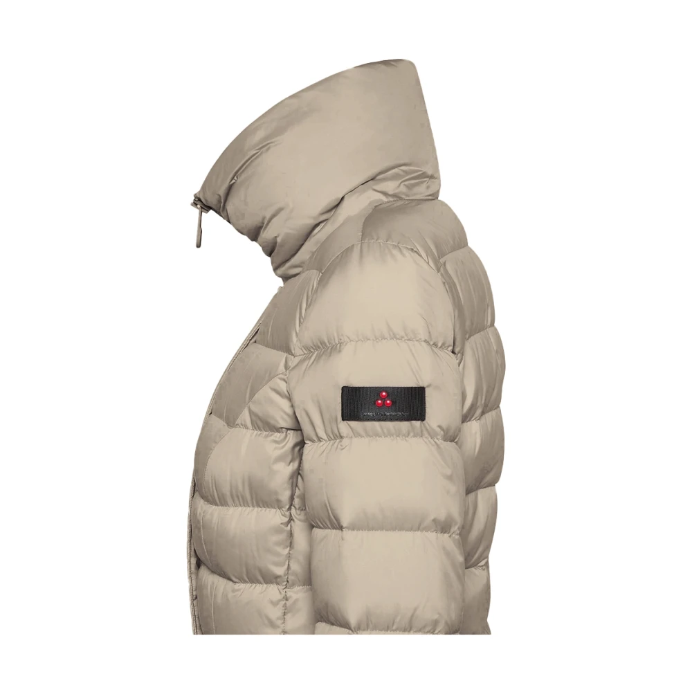Peuterey Gewatteerde Polyester Parka Jas Beige Dames