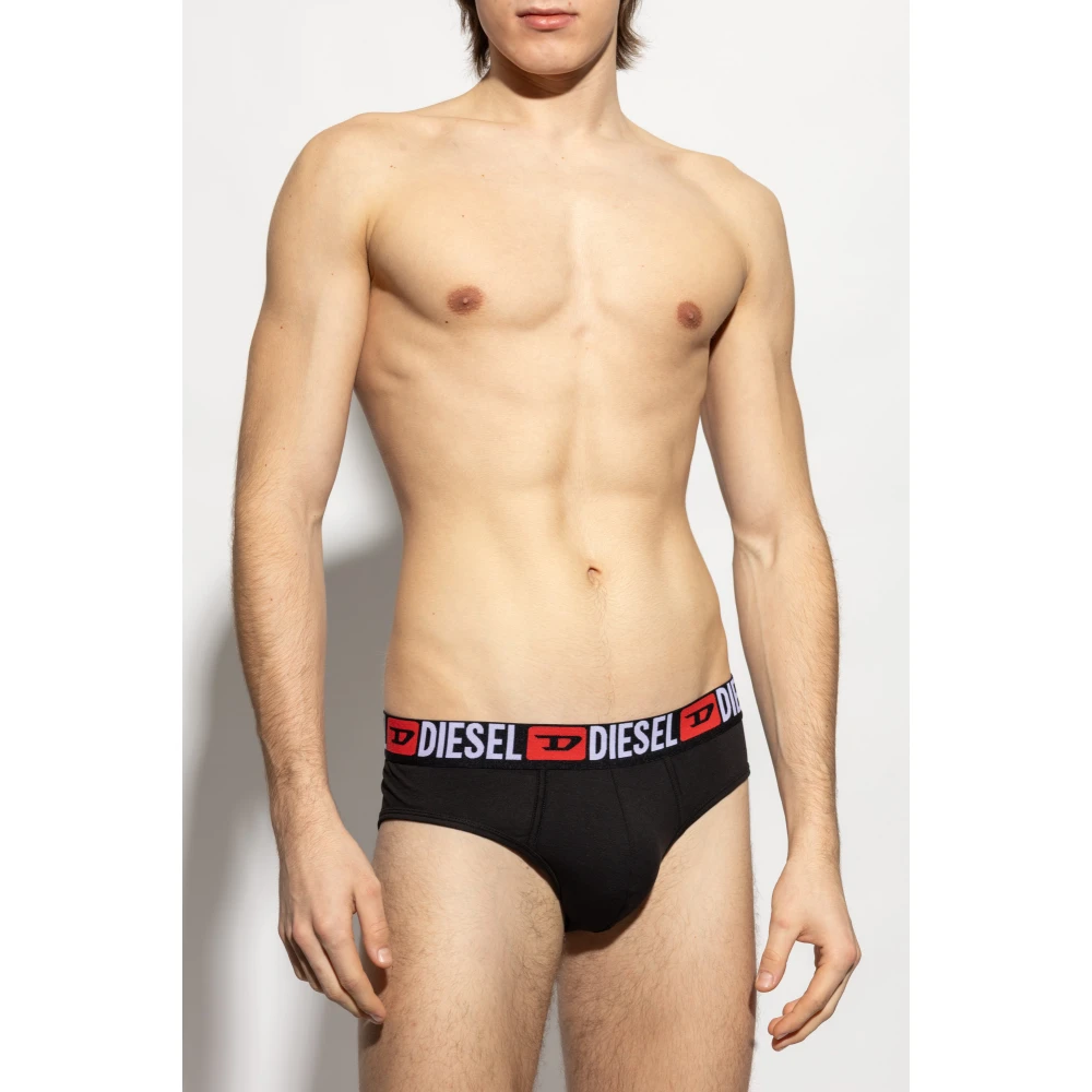 Diesel Driepak slips Umbr-Andrethreepack Black Heren