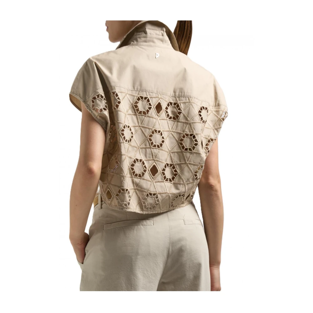 Dondup Polyester Overhemden Beige Dames