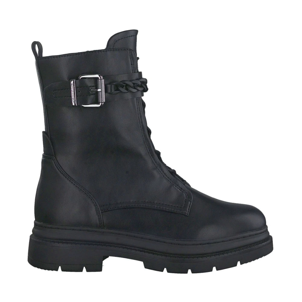 Tamaris Women's Black Lace-Up Boots, 7 Uk, Classic Lace-Up Ankle Boots