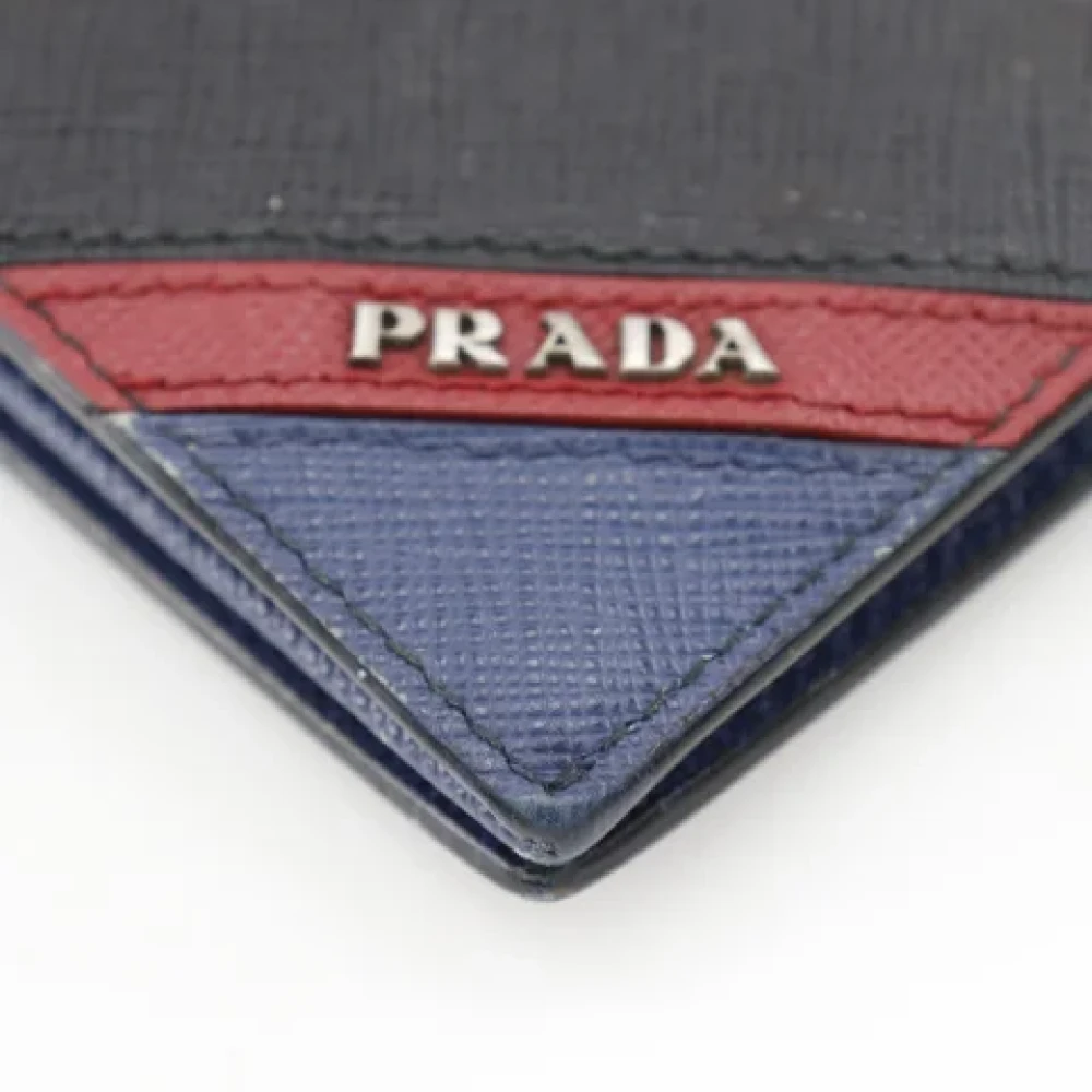 Prada Vintage Pre-owned Leather wallets Black Heren