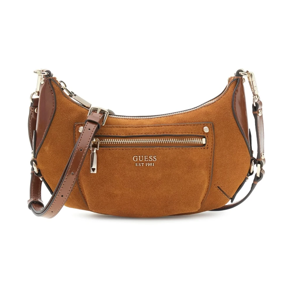 Guess Women's Brown Marsha Mini Crossbody