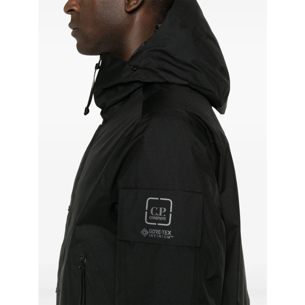 C.P. Company Waterdichte Gore-Tex Infinium™ Zwarte Jas Black Heren