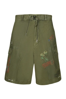 Broderade cargoshorts