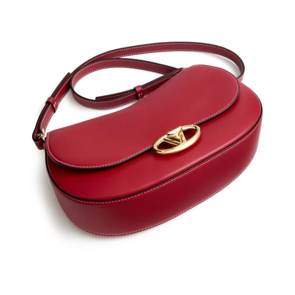 Valentino Garavani Rode VLogo Signature Leren Tas Red Dames