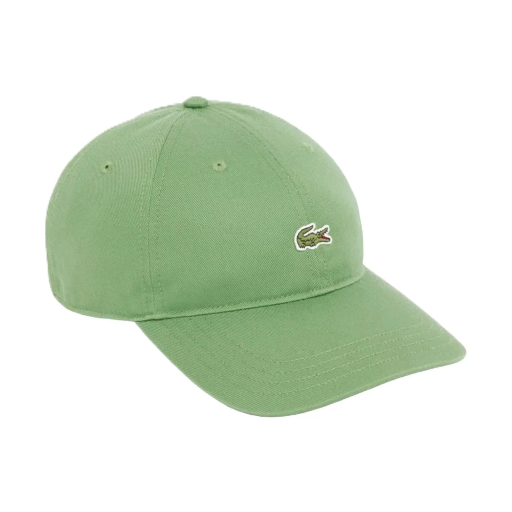 Lacoste Men's Green Hats & Caps, One Size, Cotton Twill Cap