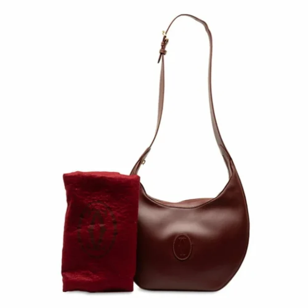Cartier Vintage Pre-owned Fabric shoulder-bags Red Dames