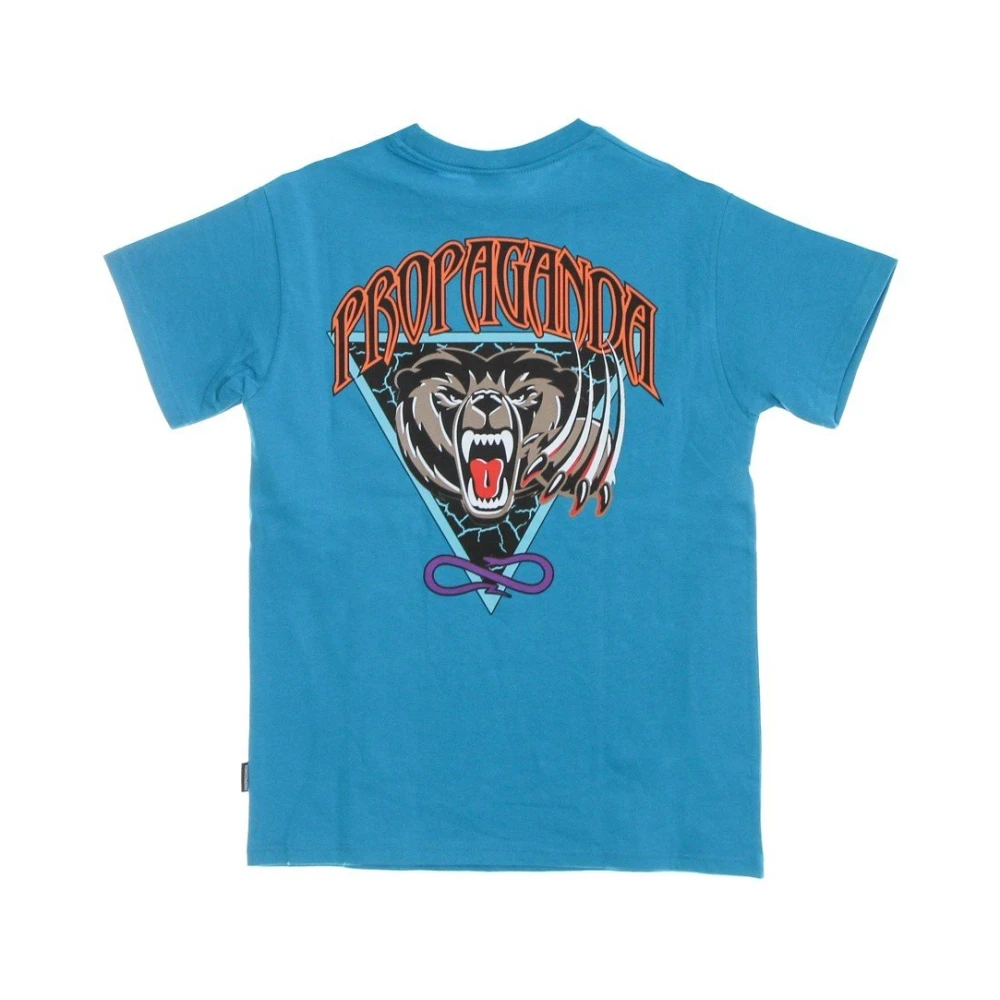 Propaganda Grizzly Tee Turquoise Streetwear Collectie Blue Heren