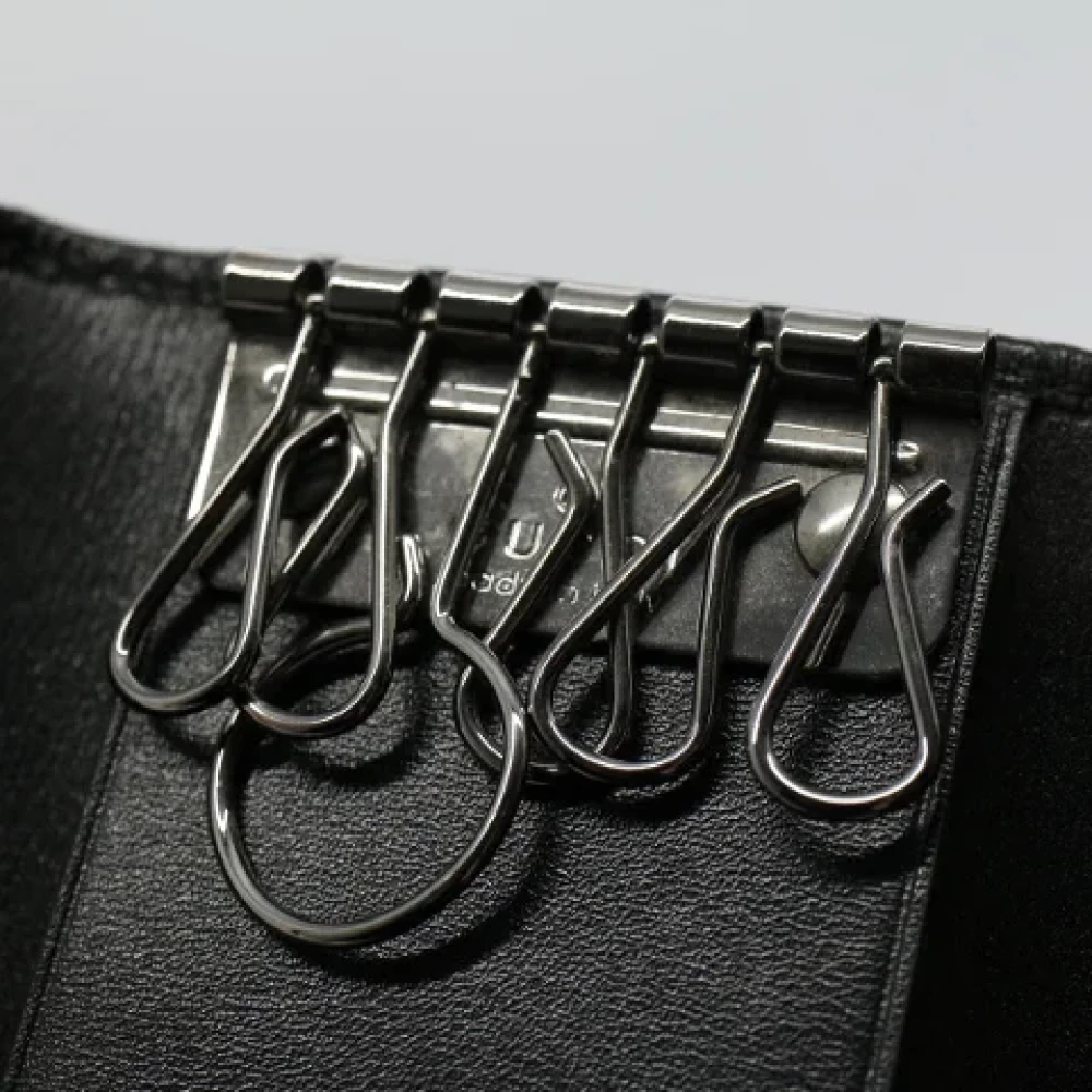 Gucci Vintage Pre-owned Leather key-holders Black Unisex