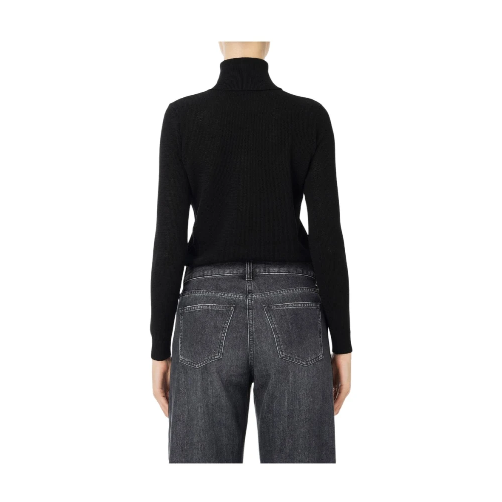 Elisabetta Franchi Stijlvolle Gebreide Top Black Dames