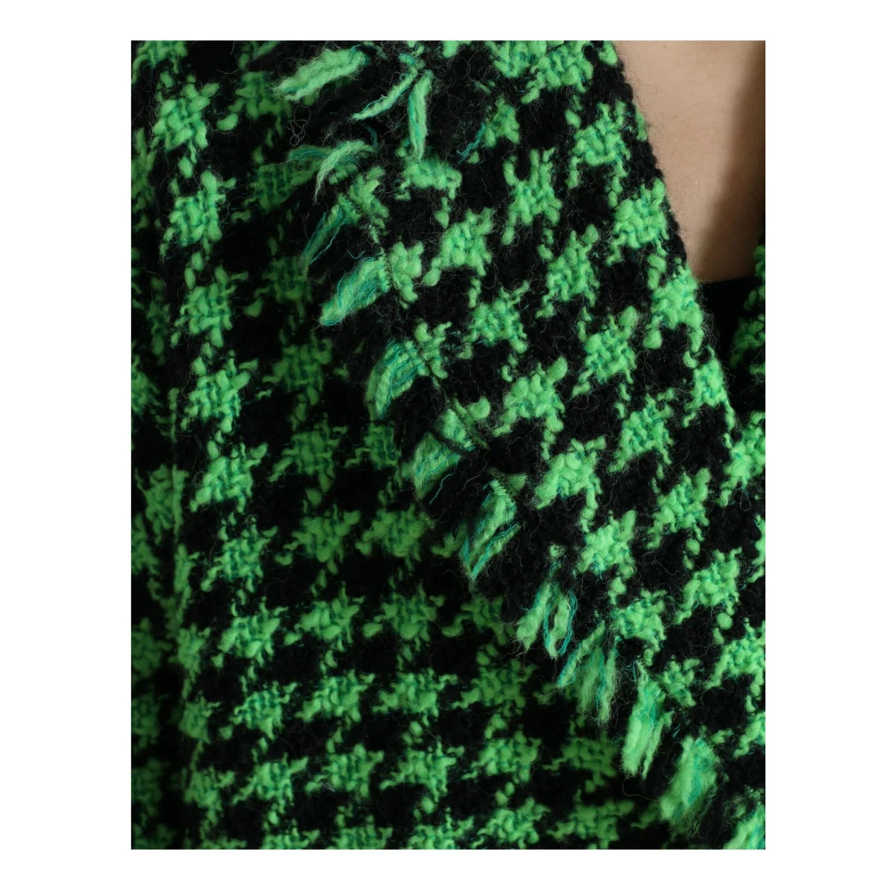Dolce & Gabbana Single-Breasted Coats Green Dames