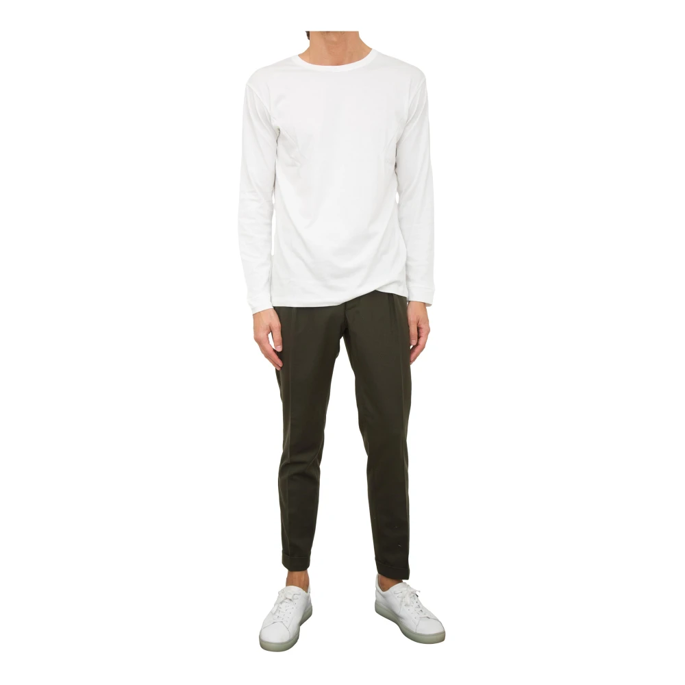 Paolo Pecora Groene Stoffen Broek Green Heren